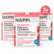 3 x HAPPI Women’s Daily Iron+ Lactoferrin