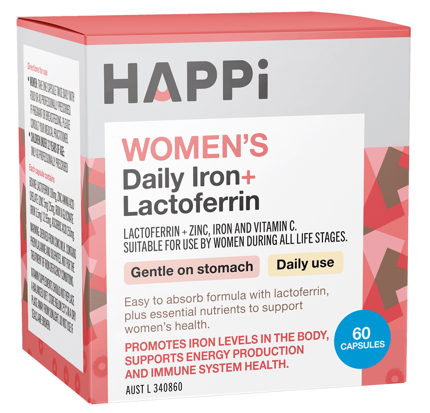 HAPPI Women’s Daily Iron+ Lactoferrin