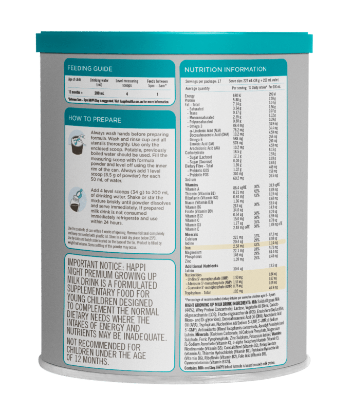 Stage 3 Night Toddler Milk Drink 6 x 600g